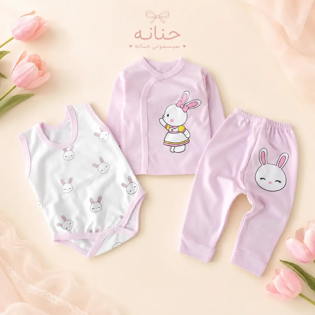 ست لباس نی‌نی خرگوشی